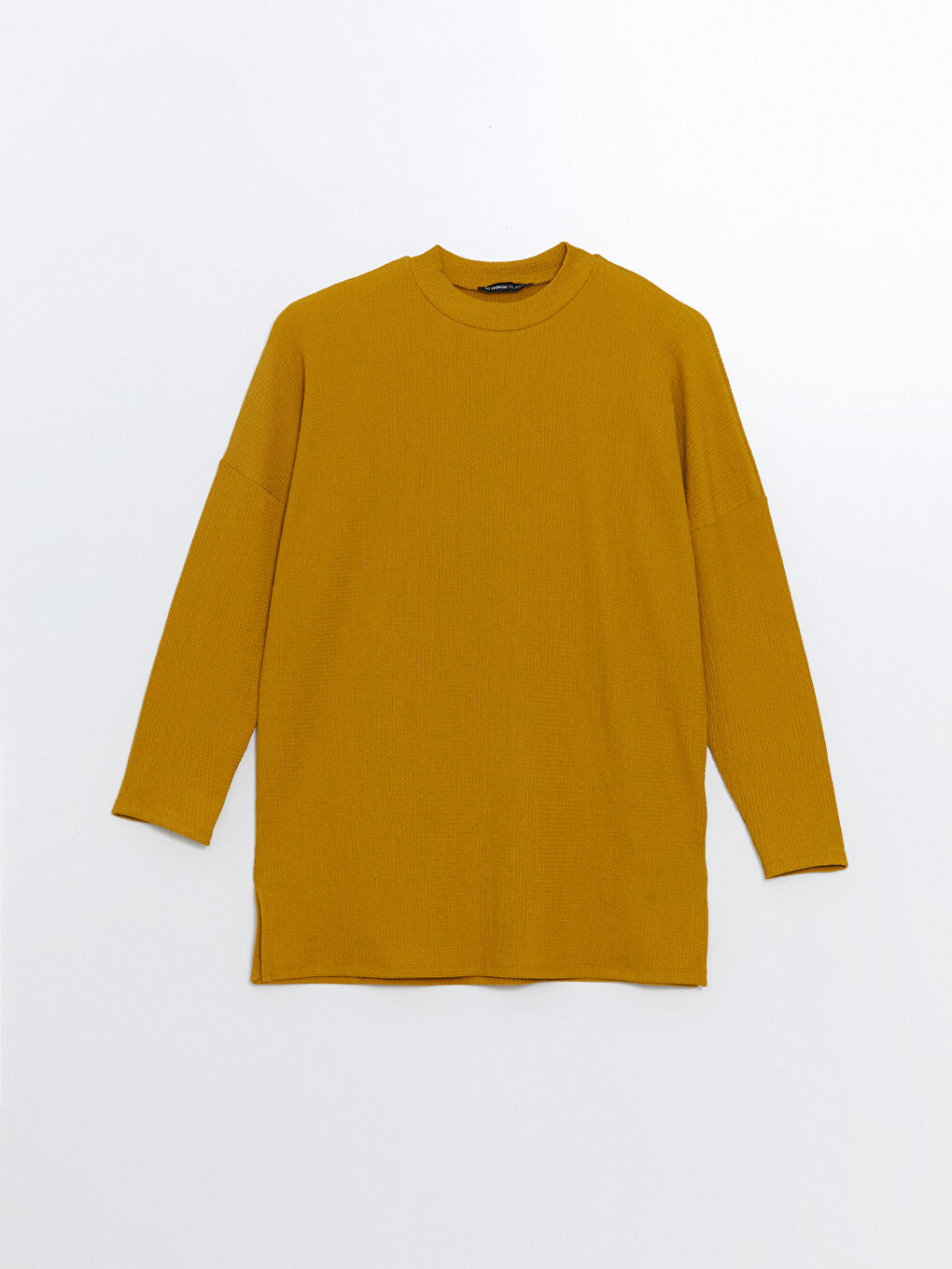 Crew Neck Textured Oversize Women's Tunic-4