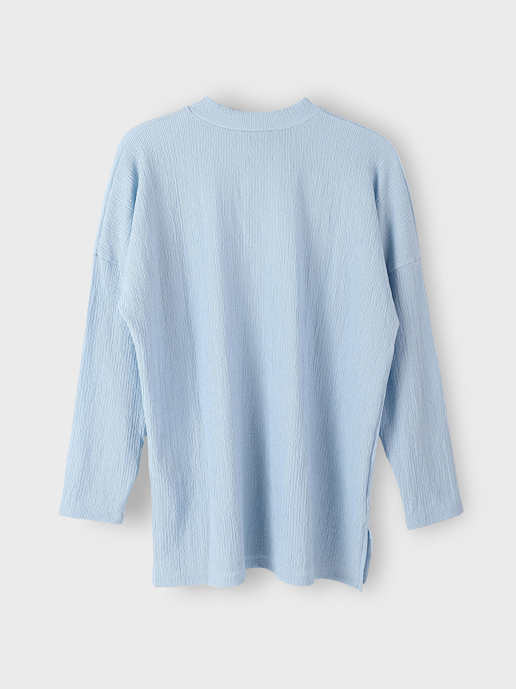 Crew Neck Textured Oversize Women's Tunic-1