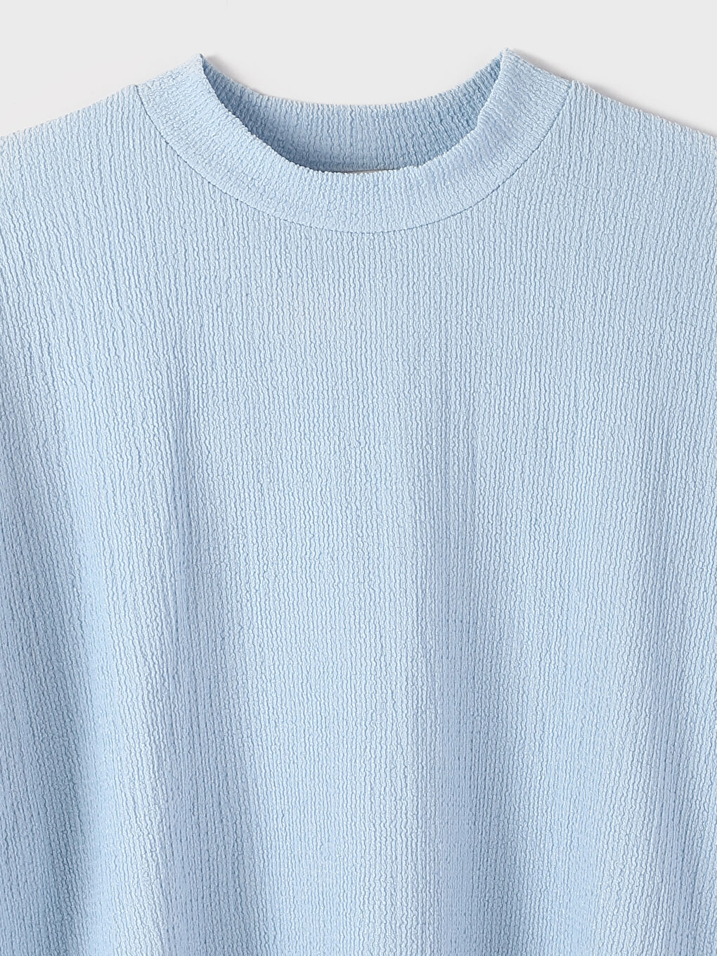 Crew Neck Textured Oversize Women's Tunic-2