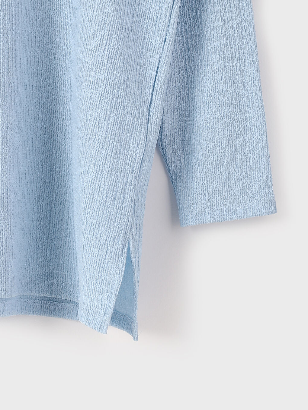 Crew Neck Textured Oversize Women's Tunic-3