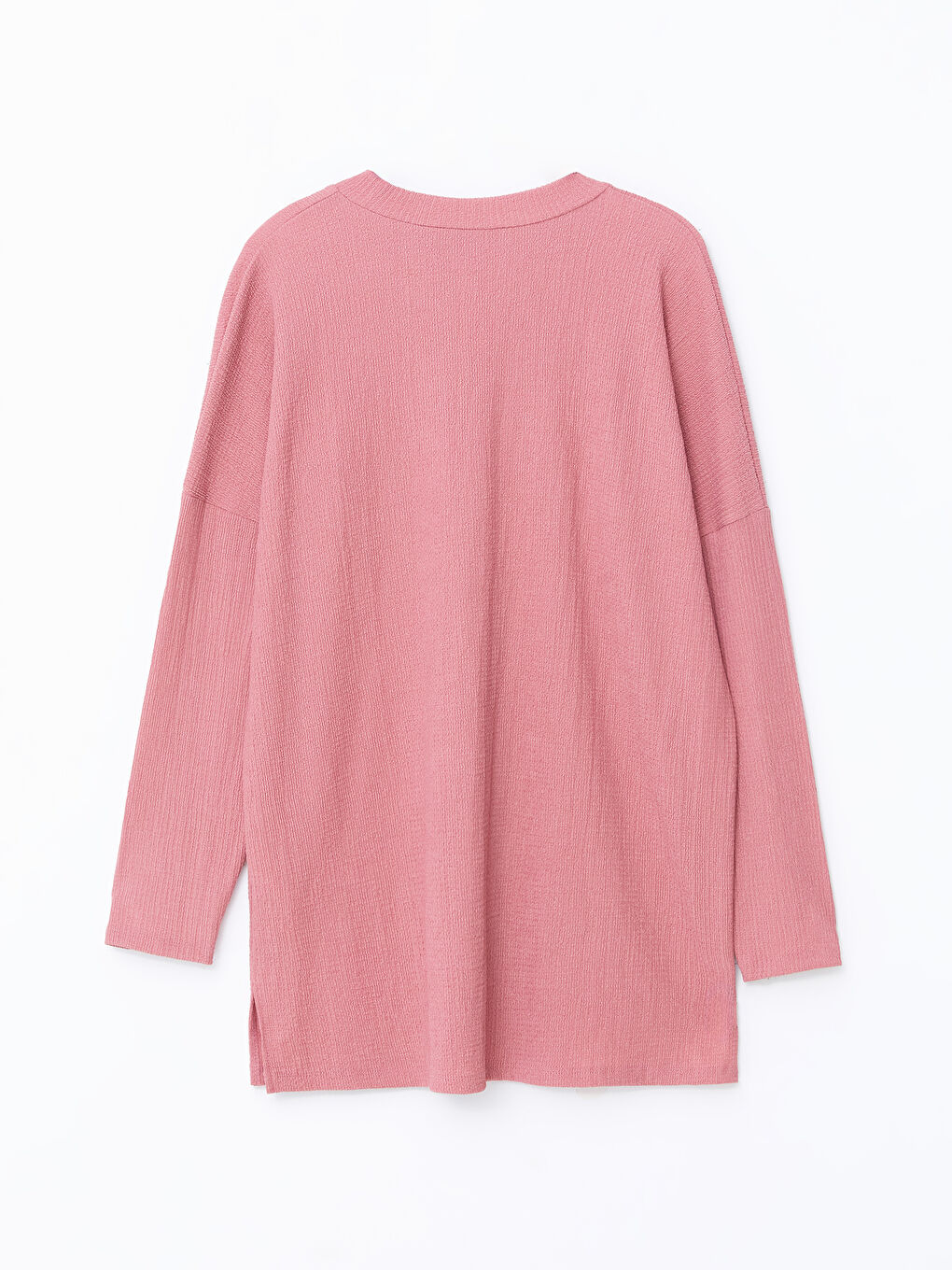 Crew Neck Textured Oversize Women's Tunic-5