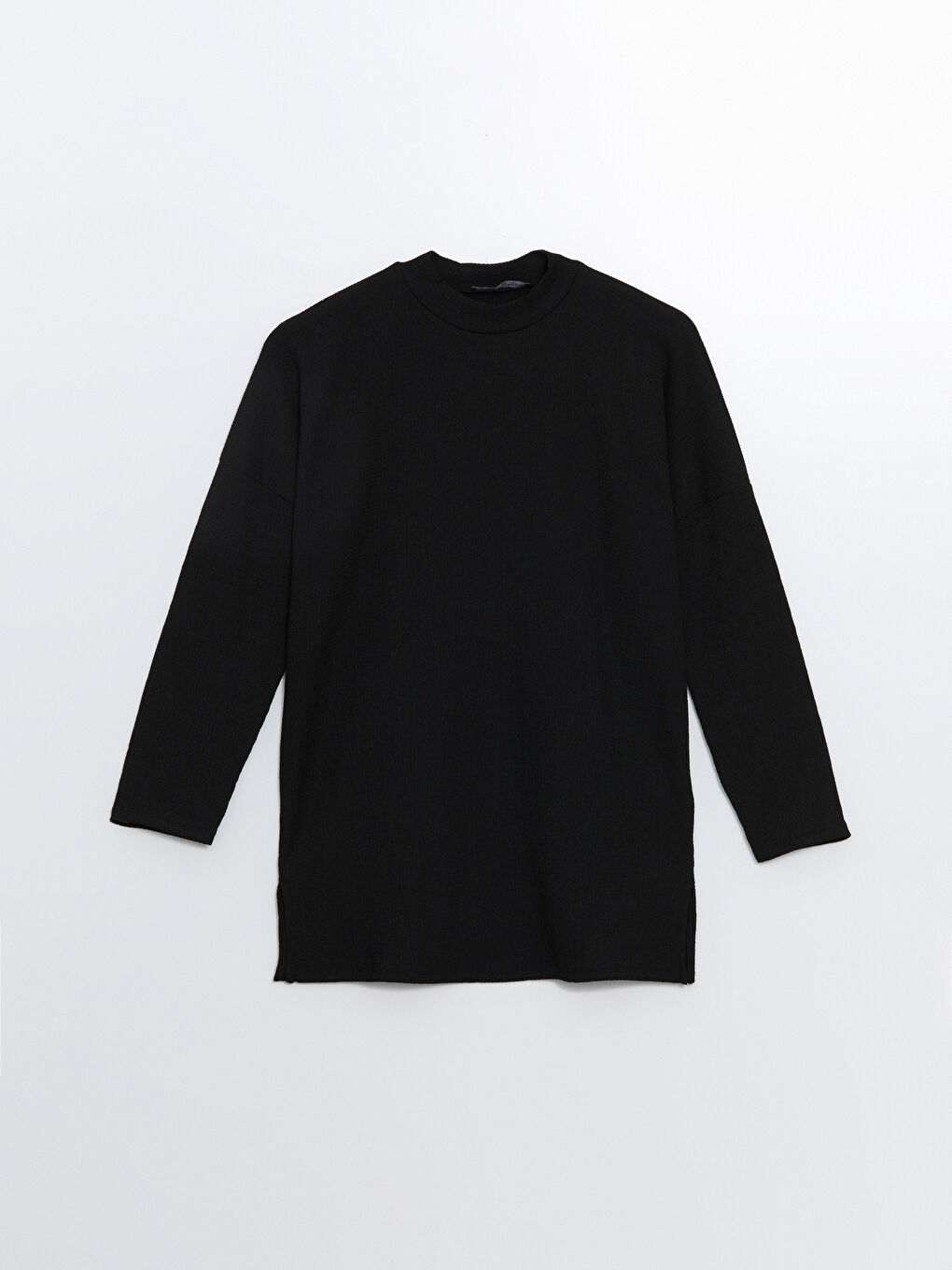 تونيك أوفراسايز بياقة دائرية مزخرفة للسيدات-4