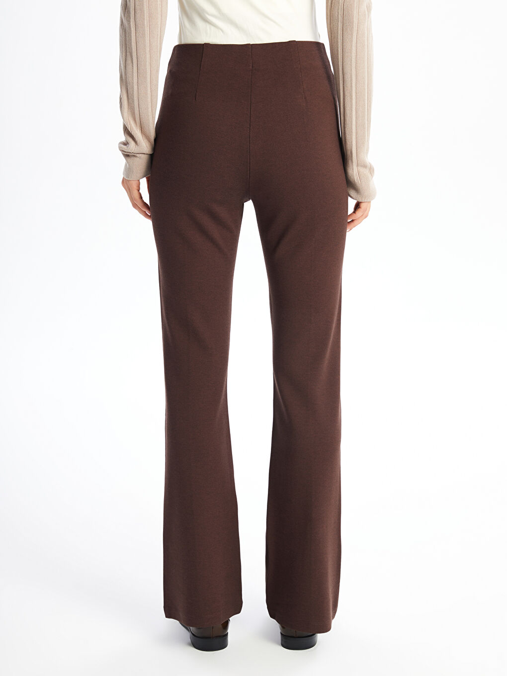 Ekstra Slim Fit Bakljaste Ženske Pantalone-3