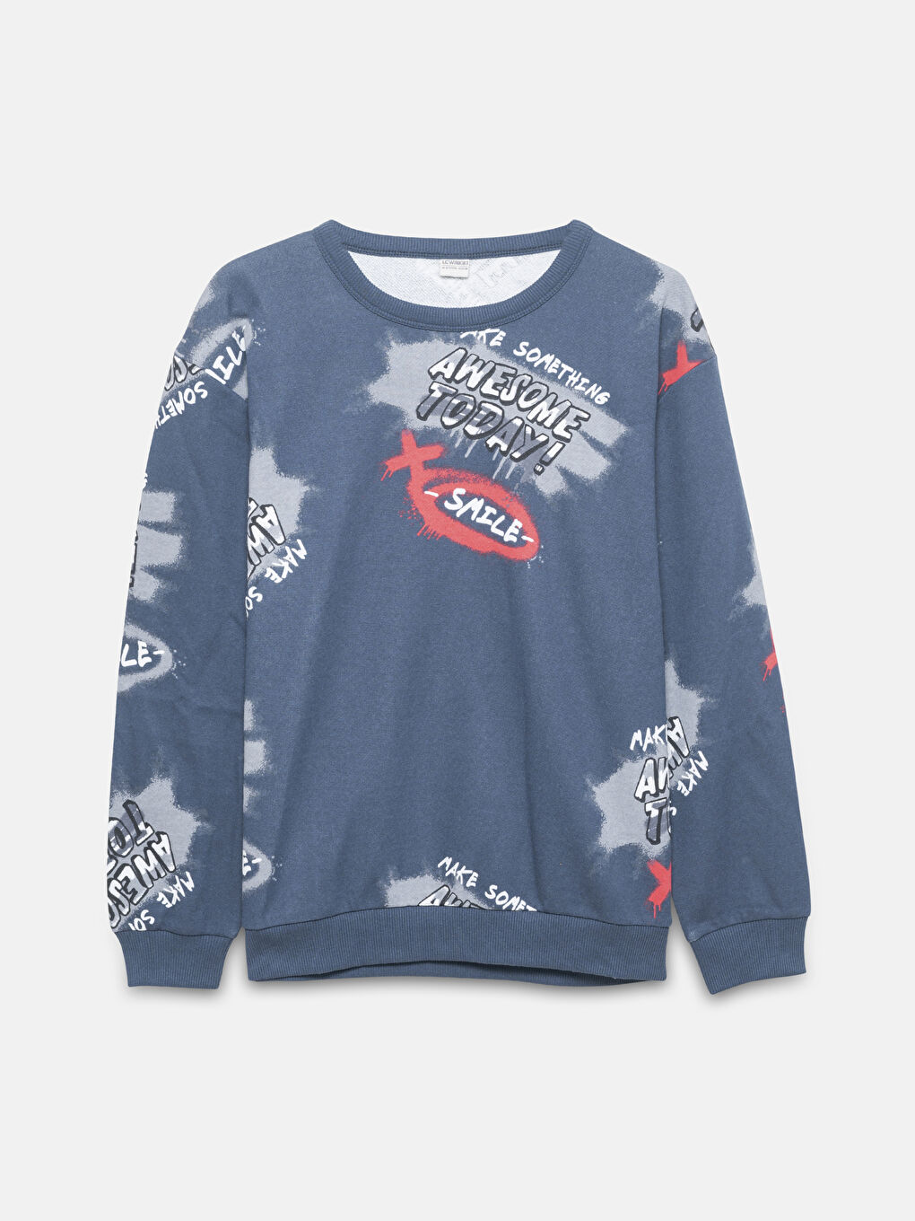 Crew Neck Boys' Thick Sweatshirt -W4DI54Z4-DWP