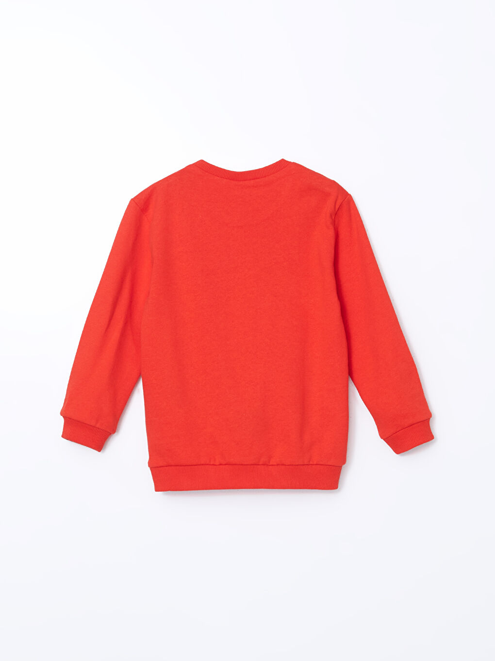 Kırmızı Bisiklet Yaka Erkek Çocuk Sweatshirt-1