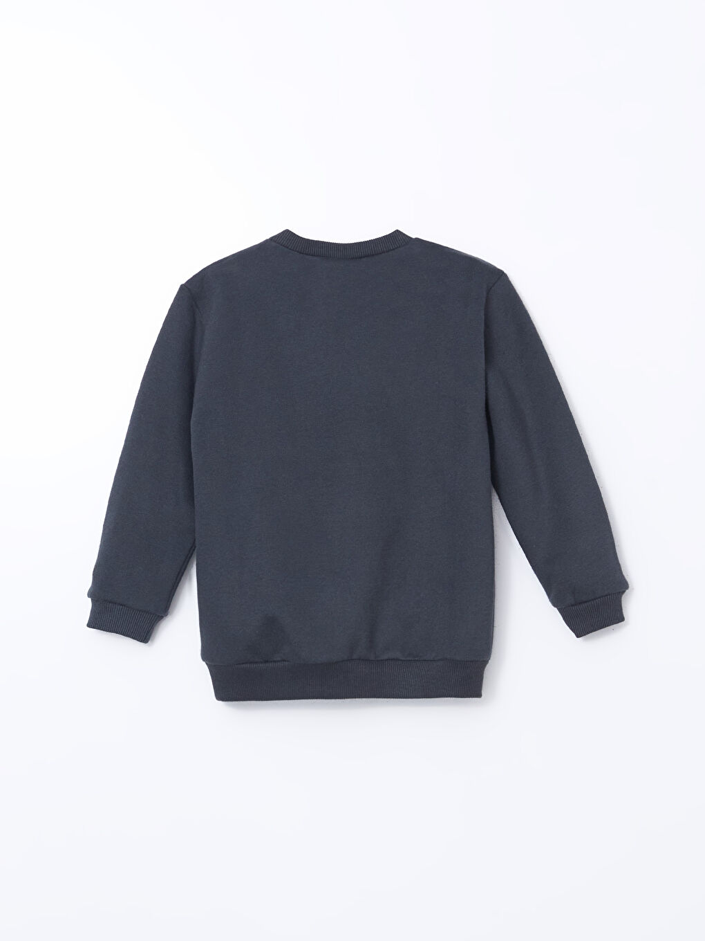 Antrasit Bisiklet Yaka Erkek Çocuk Sweatshirt-1