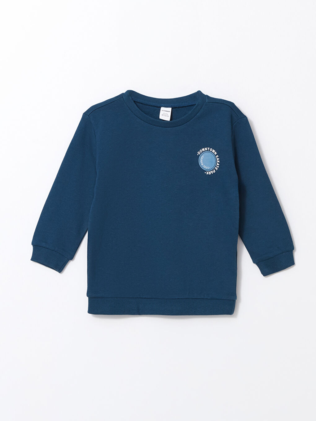 LCW Kids Crew Neck Long Sleeve Printed Thick Baby Boys Sweatshirt 2 Pack -W4DI83Z1-H0B