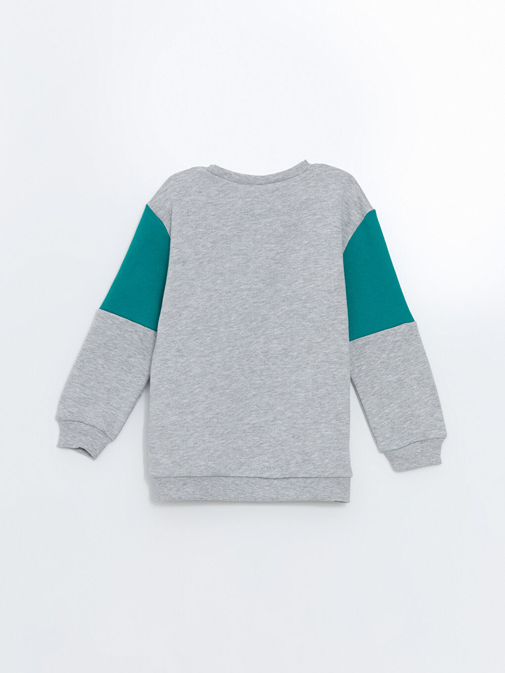 LCW Kids Gri Bisiklet Yaka Erkek Çocuk Sweatshirt - 2