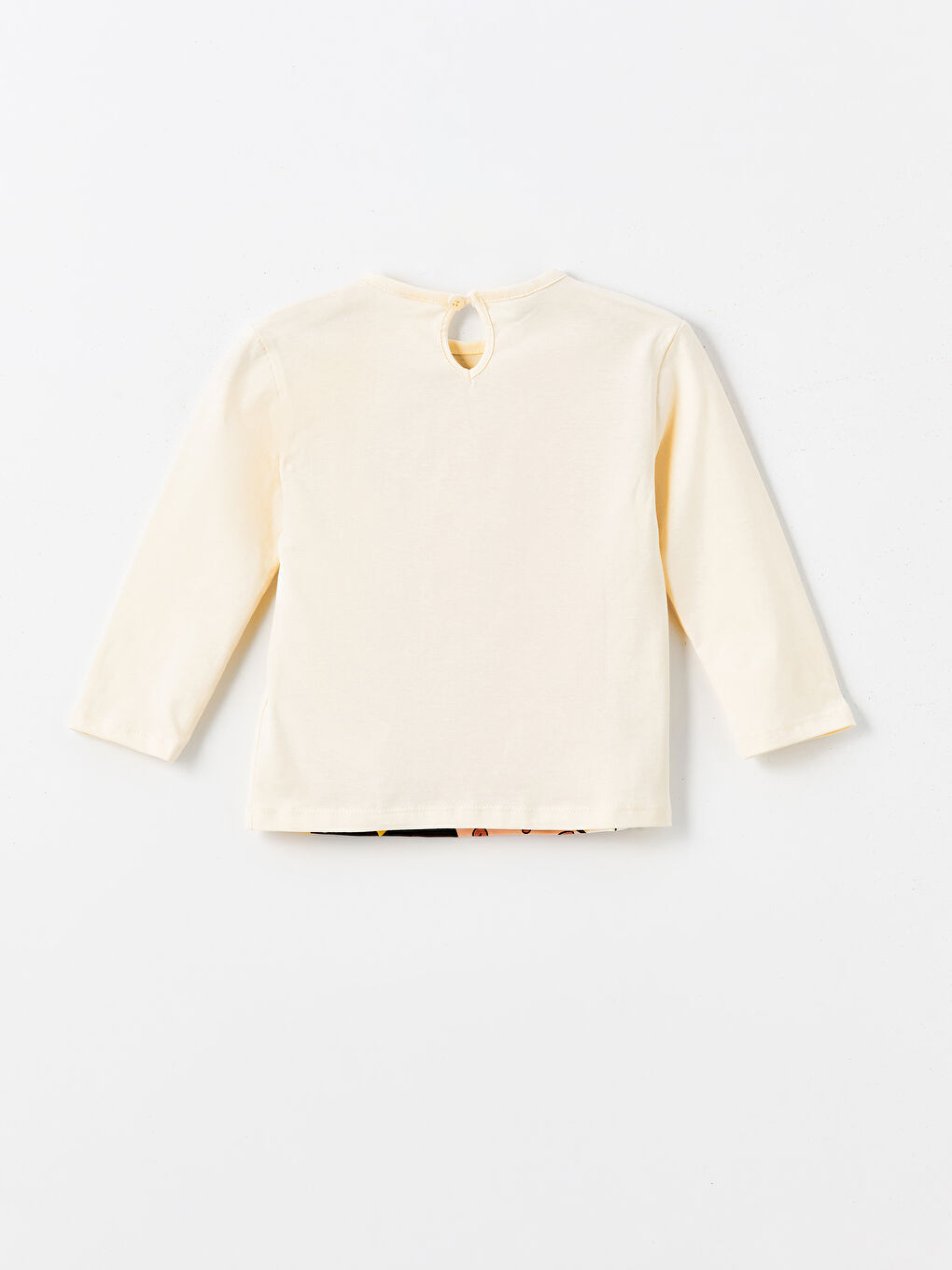 Crew Neck Long Sleeve Minnie Mouse Printed Girls' T-Shirt-1