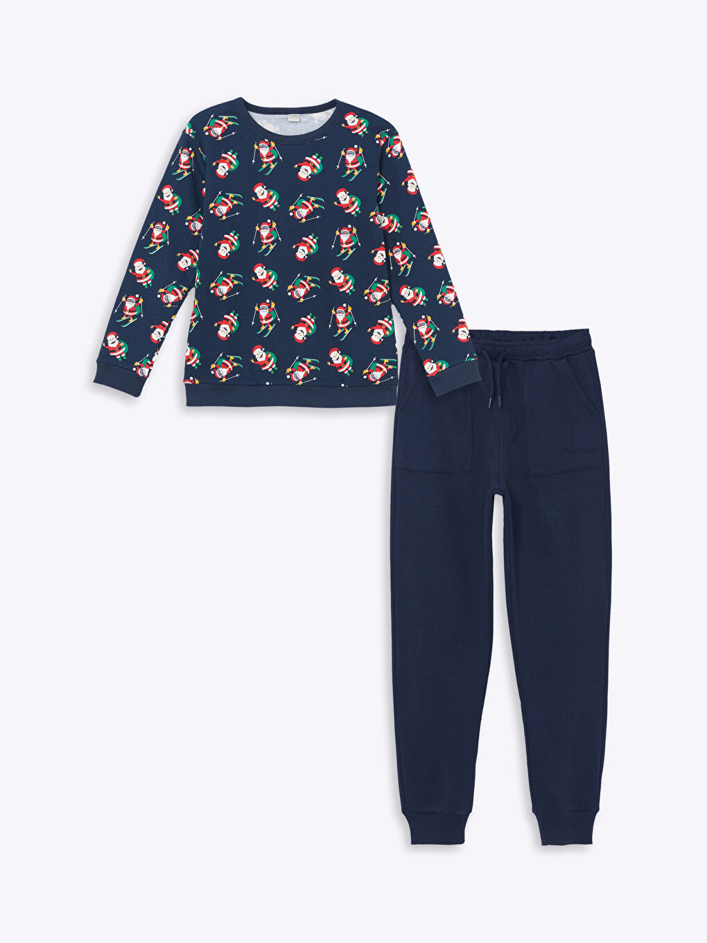 LCW Kids Christmas Themed Boys' Thick Tracksuit Set -W4DJ16Z4-DWP
