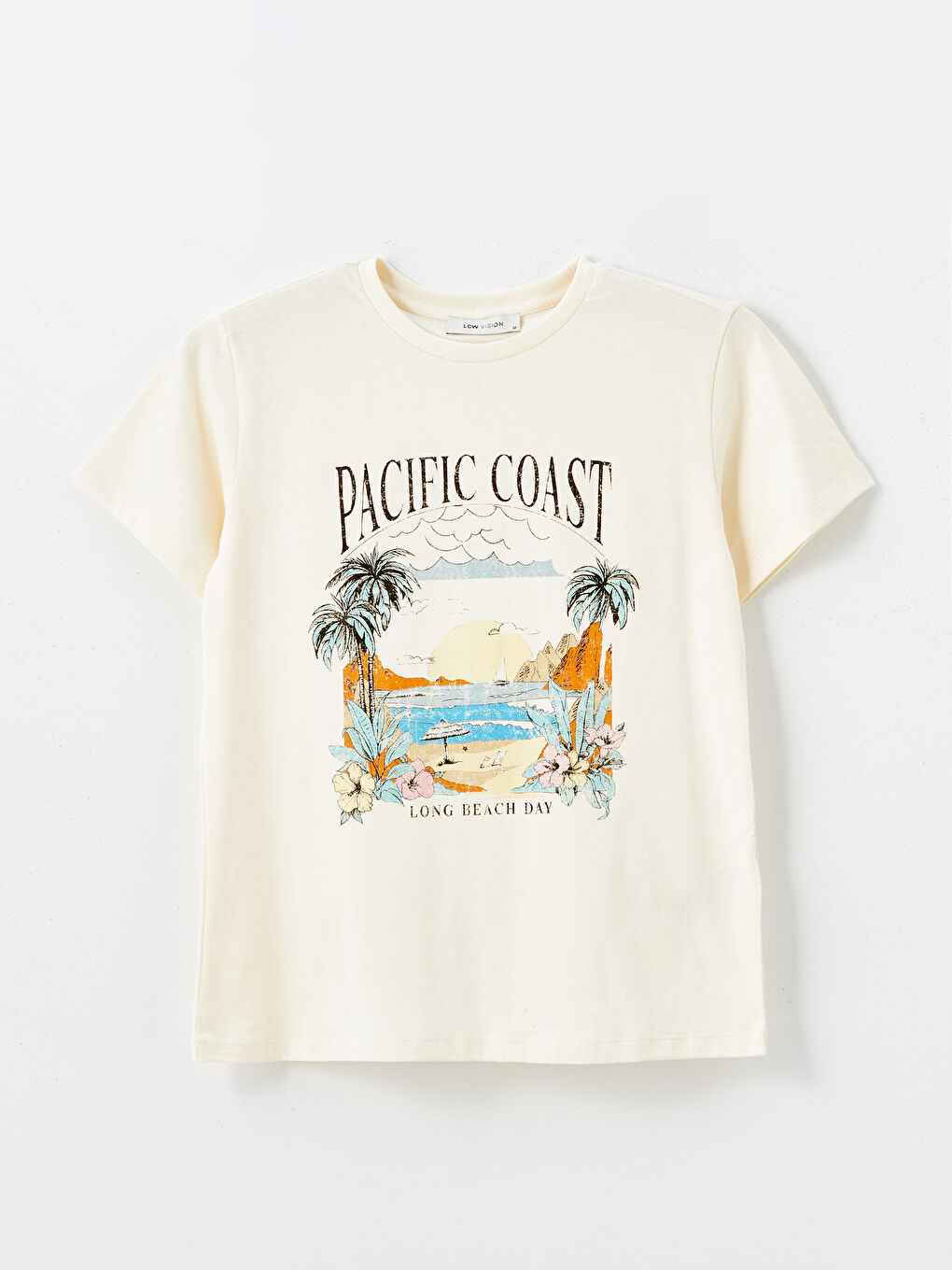 Crew Neck Printed Women's T-Shirt-4