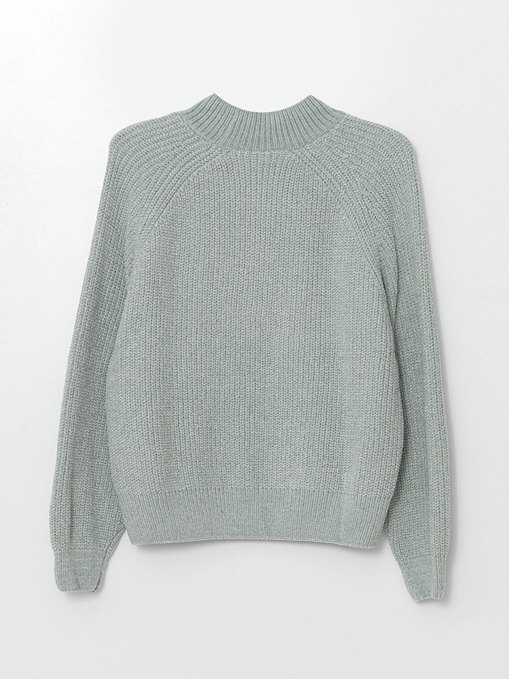 LCW Vision Half Turtleneck Textured Women's Knitwear Sweater -W4DJ40Z8-GBN
