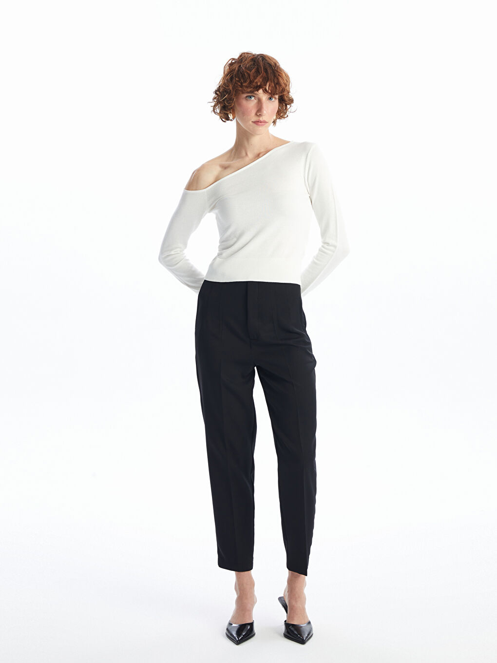 LC Waikiki Slash Neck Women's Knitwear Sweater -W4DJ65Z8-R9J