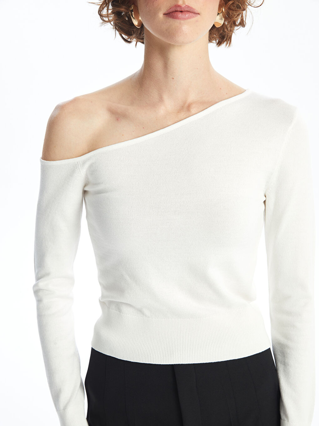 LC Waikiki Slash Neck Women's Knitwear Sweater -W4DJ65Z8-R9J