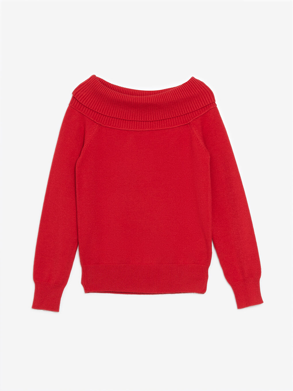 LCW Vision Slash Neck Plain Long Sleeve Women's Knitwear Sweater -W4DJ76Z8-HJY