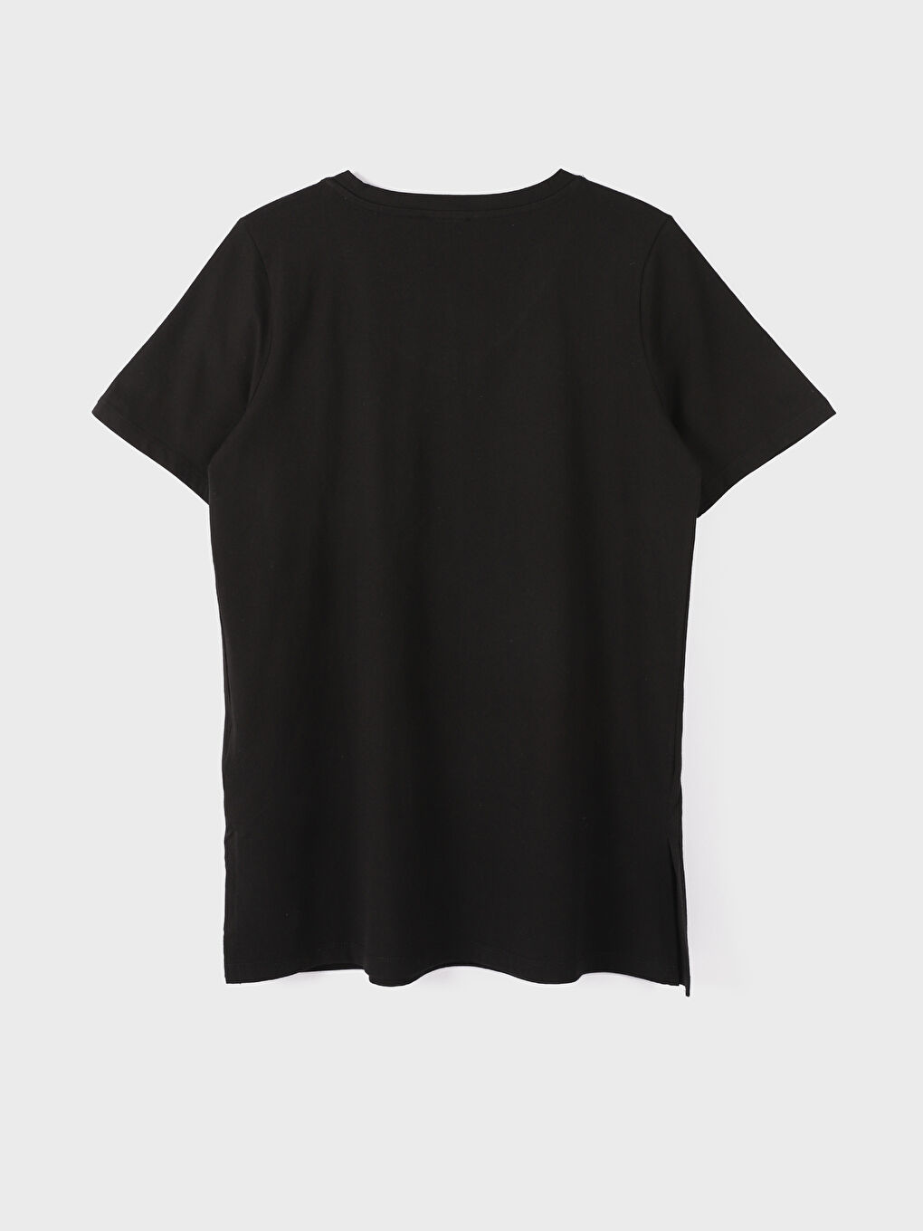 V-Neck Plain Short Sleeve Women's T-Shirt -W4DJ82Z8-CVL