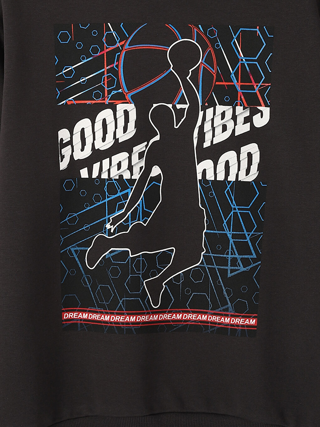 سويت شيرت كم طويل مطبوع بياقة دائرية للأولاد-3