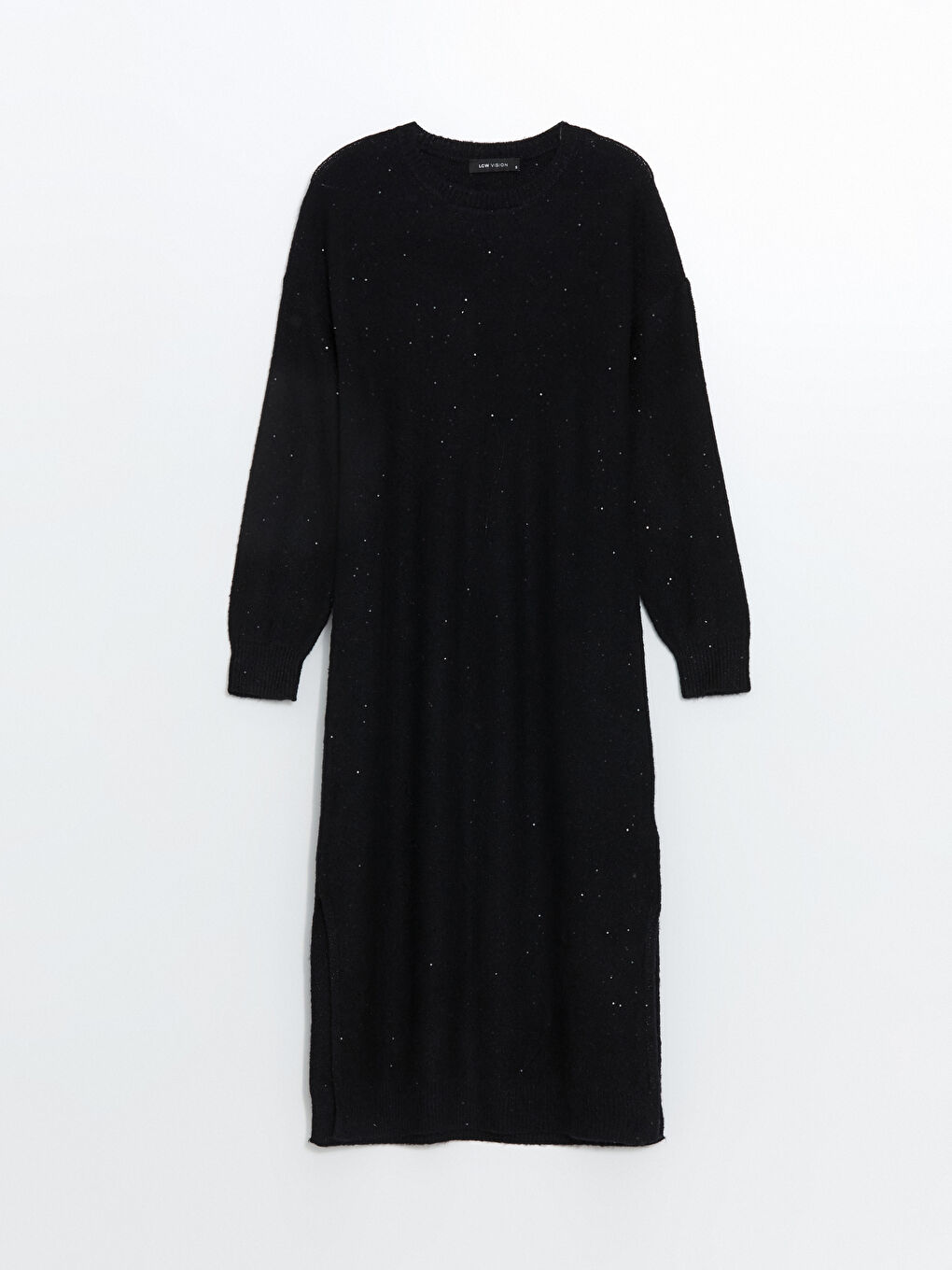 Crew Neck Plain Long Sleeve Women's Knitwear Dress -W4DJ86Z8-CVL