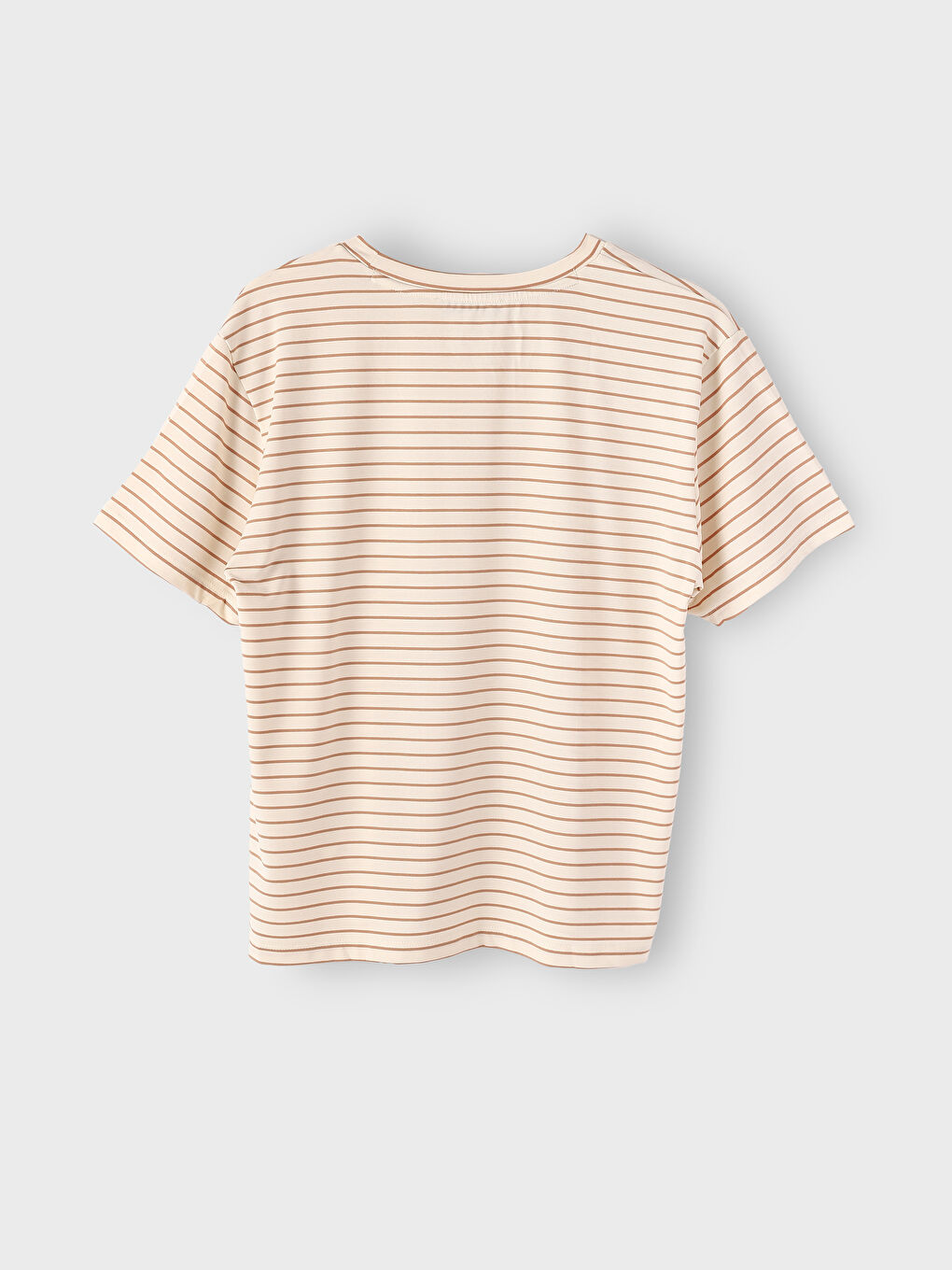 Crew Neck Striped Women's T-Shirt-1