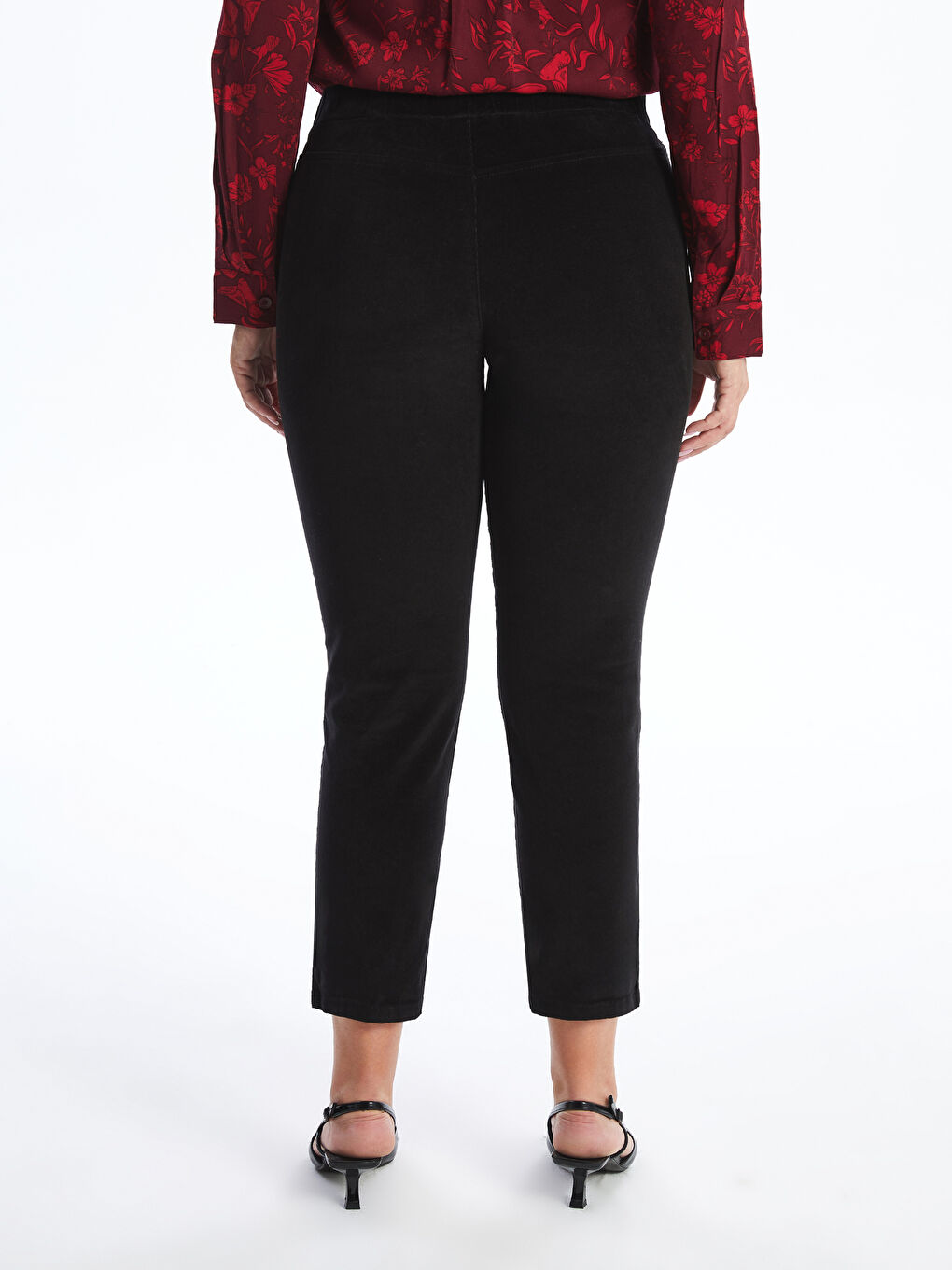 Elastic Waist Velvet Women'S Pants -W4DK83Z8-CVL