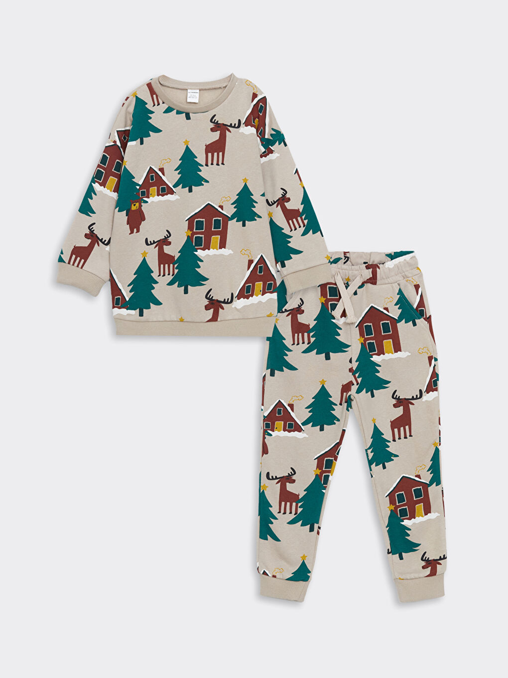 Christmas Themed Baby Boys' Tracksuit Set -W4DL18Z1-LRV