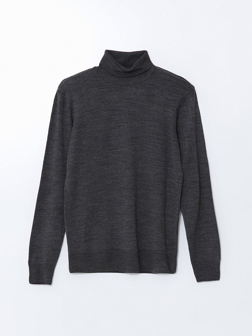 Turtleneck Long Sleeve Men's Tricot Sweater -W4DL55Z8-KGY
