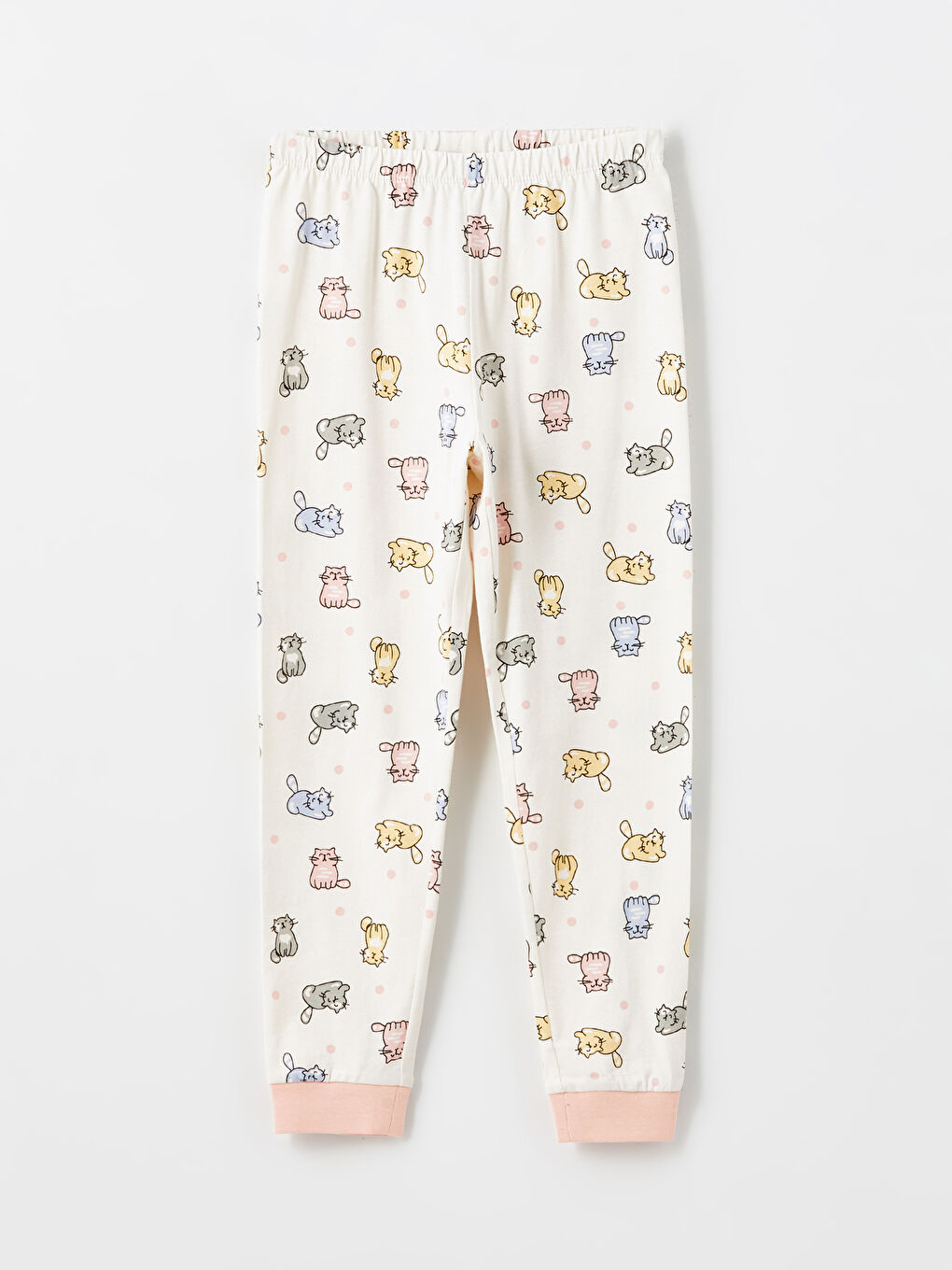 LCW Kids Rundhalsausschnitt Pyjama-Set für Mädchen -W4DL64Z4-FZE