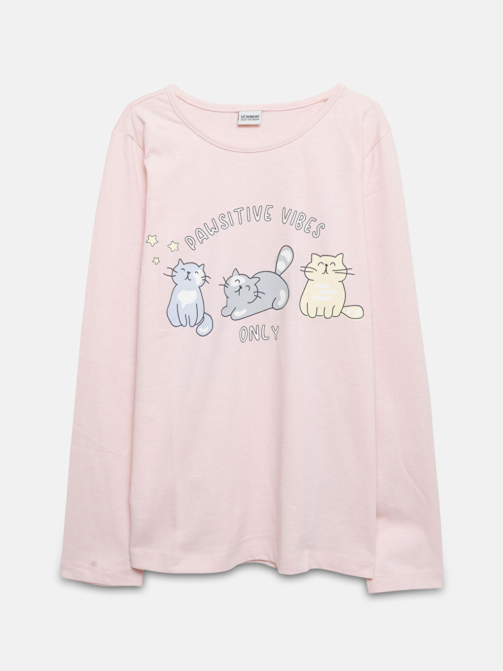 LCW Kids Rundhalsausschnitt Pyjama-Set für Mädchen -W4DL64Z4-FZE