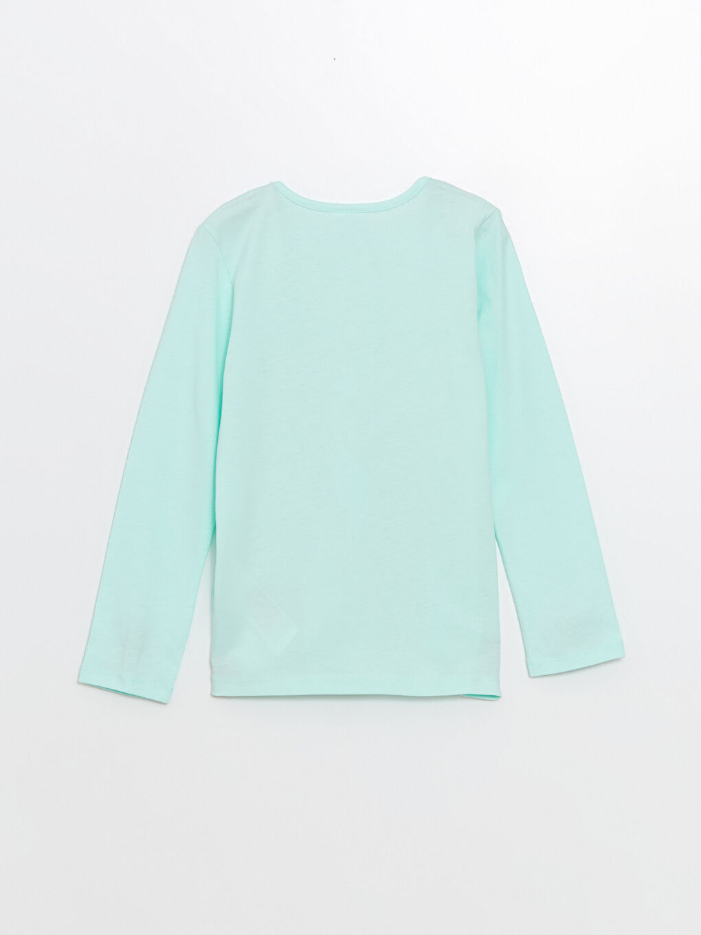 Turkuaz Bisiklet Yaka Baskılı Kız Çocuk Pijama Üst-1