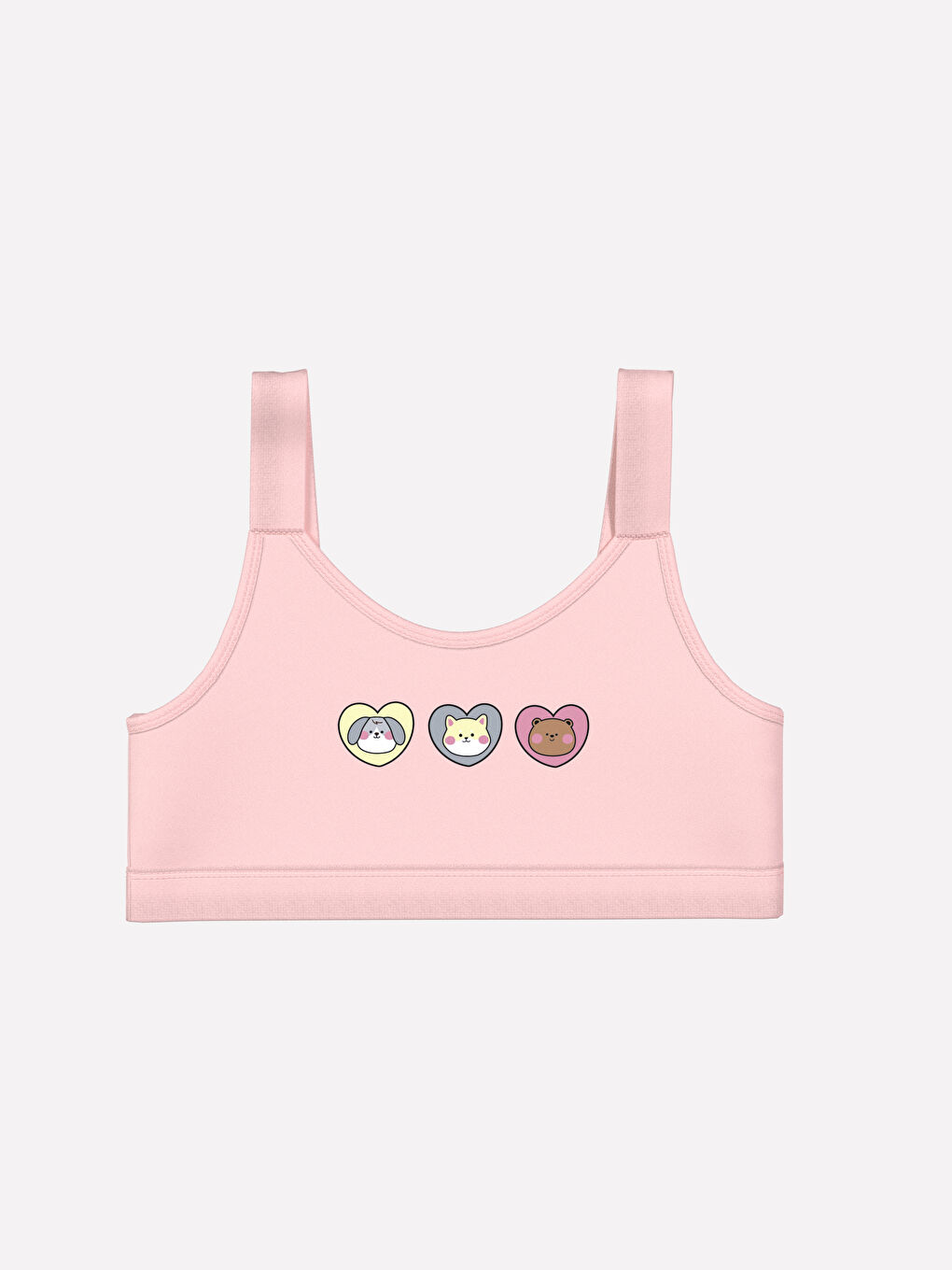 LCW Kids Printed Girls' Bustier Top 2 Pack -W4DM66Z4-CVL