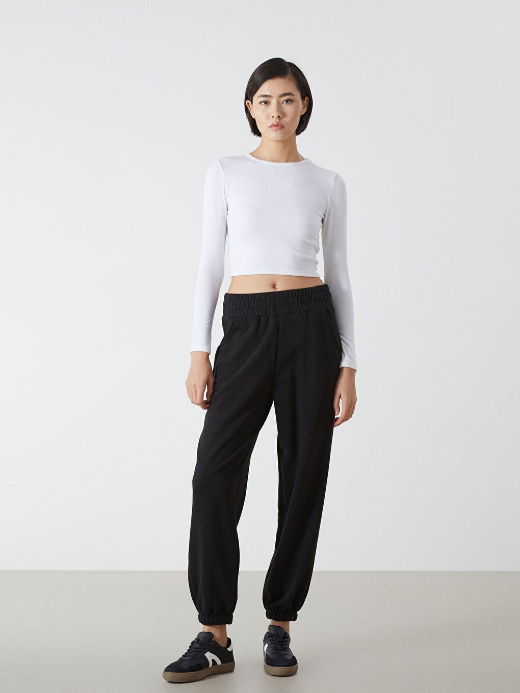 LCW Vision Elasticated Waist Women's Jogger Sweatpants -W4DN10Z8-CVL