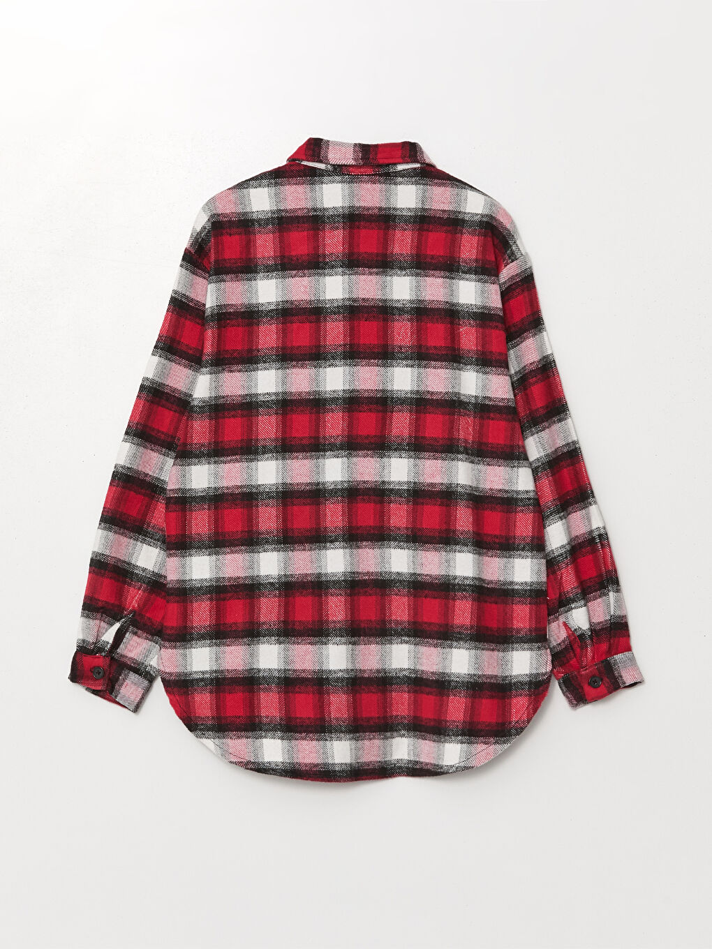 Plaid Long Sleeve Girls' Shirt Jacket-1