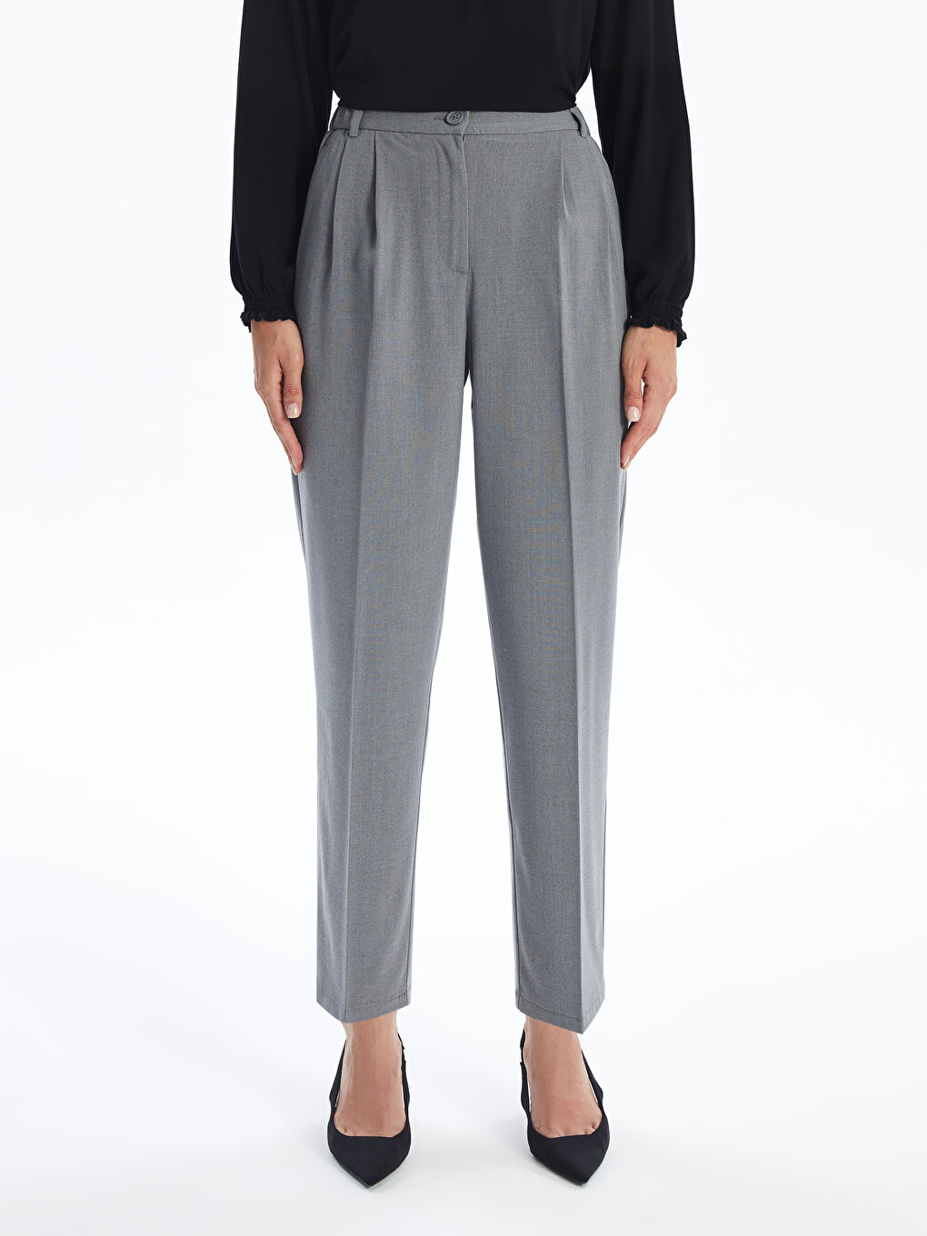 LCWAIKIKI Classic Loose Fit Women's Trousers -W4DN49Z8-YFC