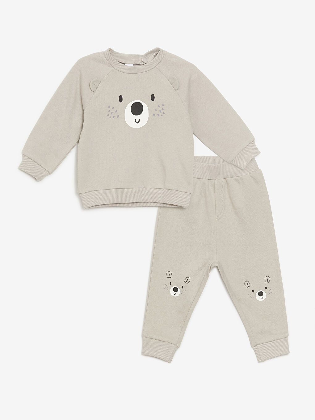 Crew Neck Baby Boy Sweatshirt and Tracksuit Bottom 2 Pack -W4DN63Z1-RTP