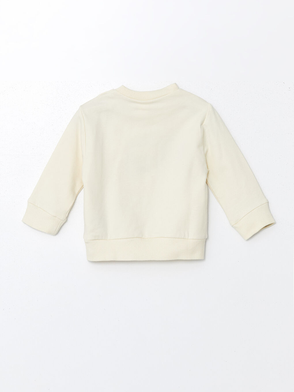 Ekru Yılbaşı Temalı Erkek Bebek Sweatshirt-1