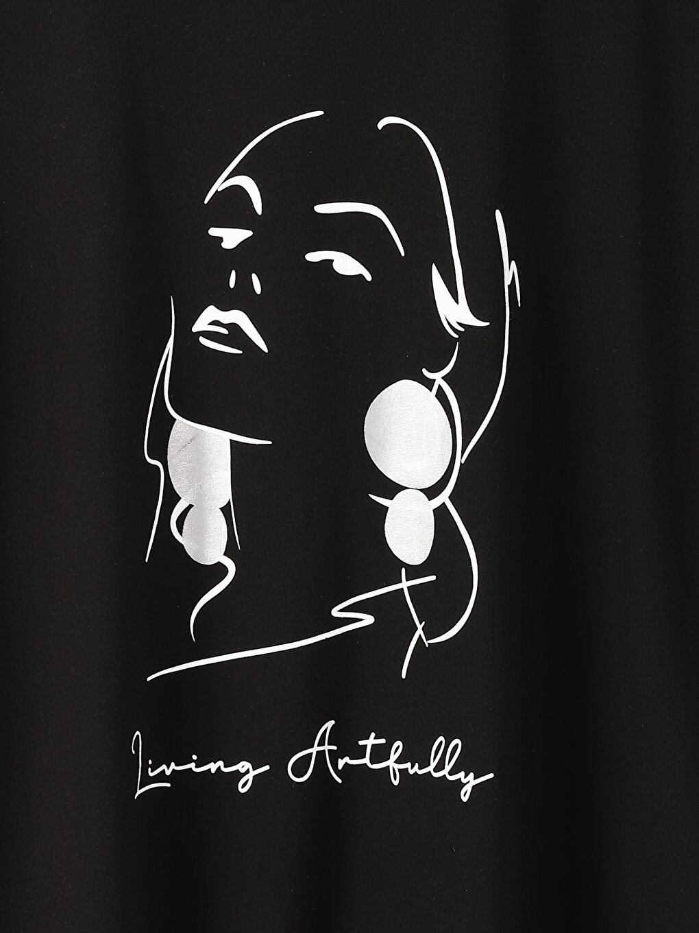 Crew Neck Printed Short Sleeve Women's T-Shirt-2