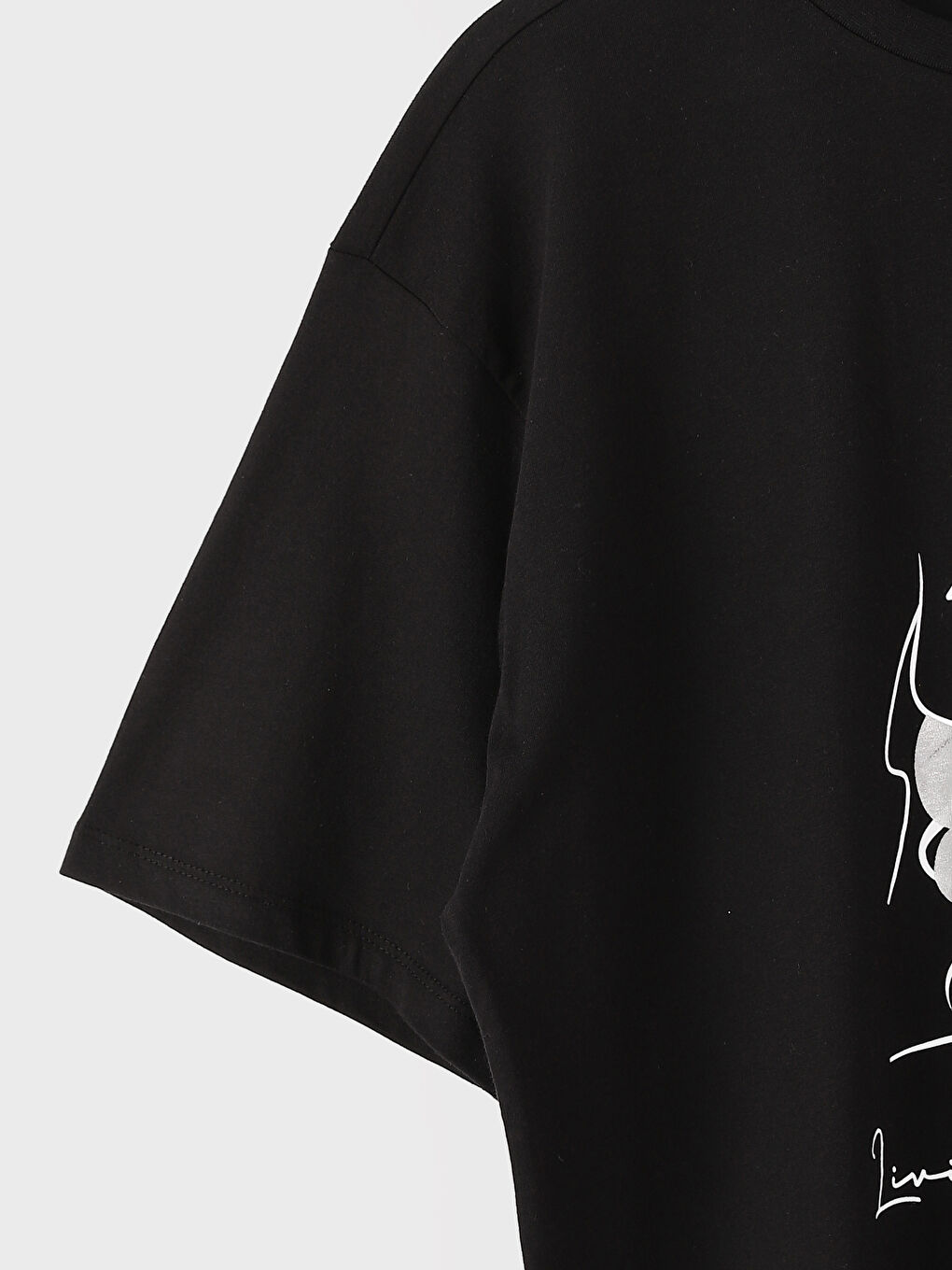 Crew Neck Printed Short Sleeve Women's T-Shirt-3