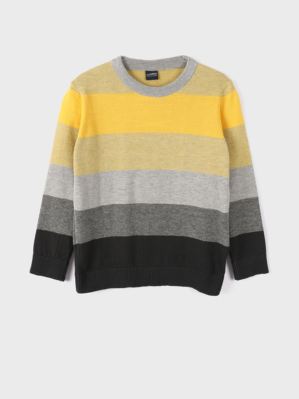 LCW Kids Crew Neck Color Block Boys Knitwear Sweater -W4DO11Z4-LKF