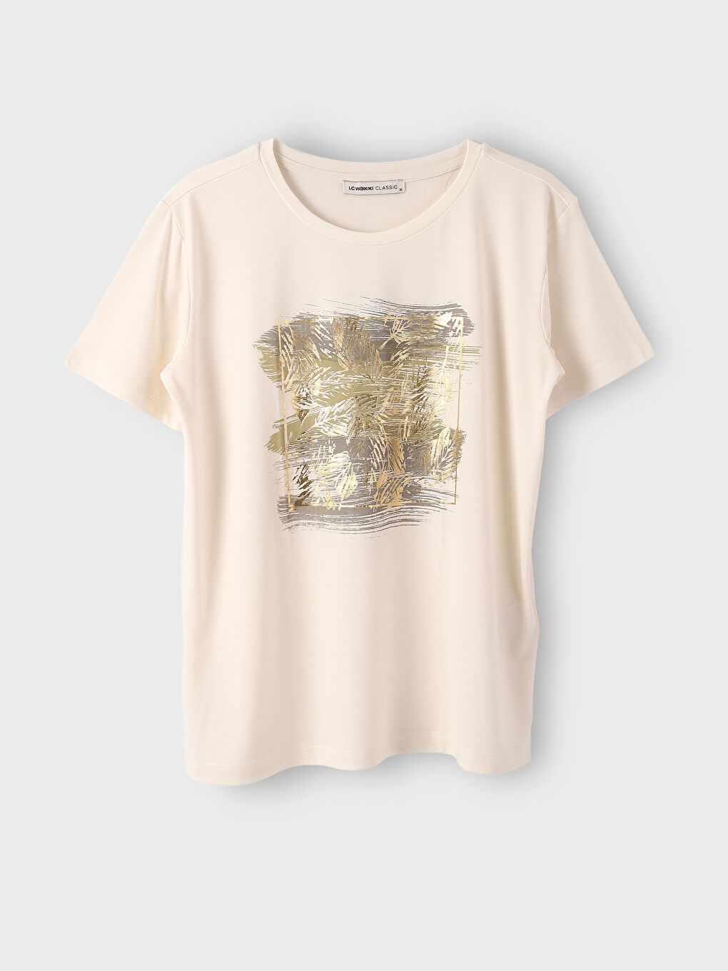 Crew Neck Printed Short Sleeve Women's T-Shirt