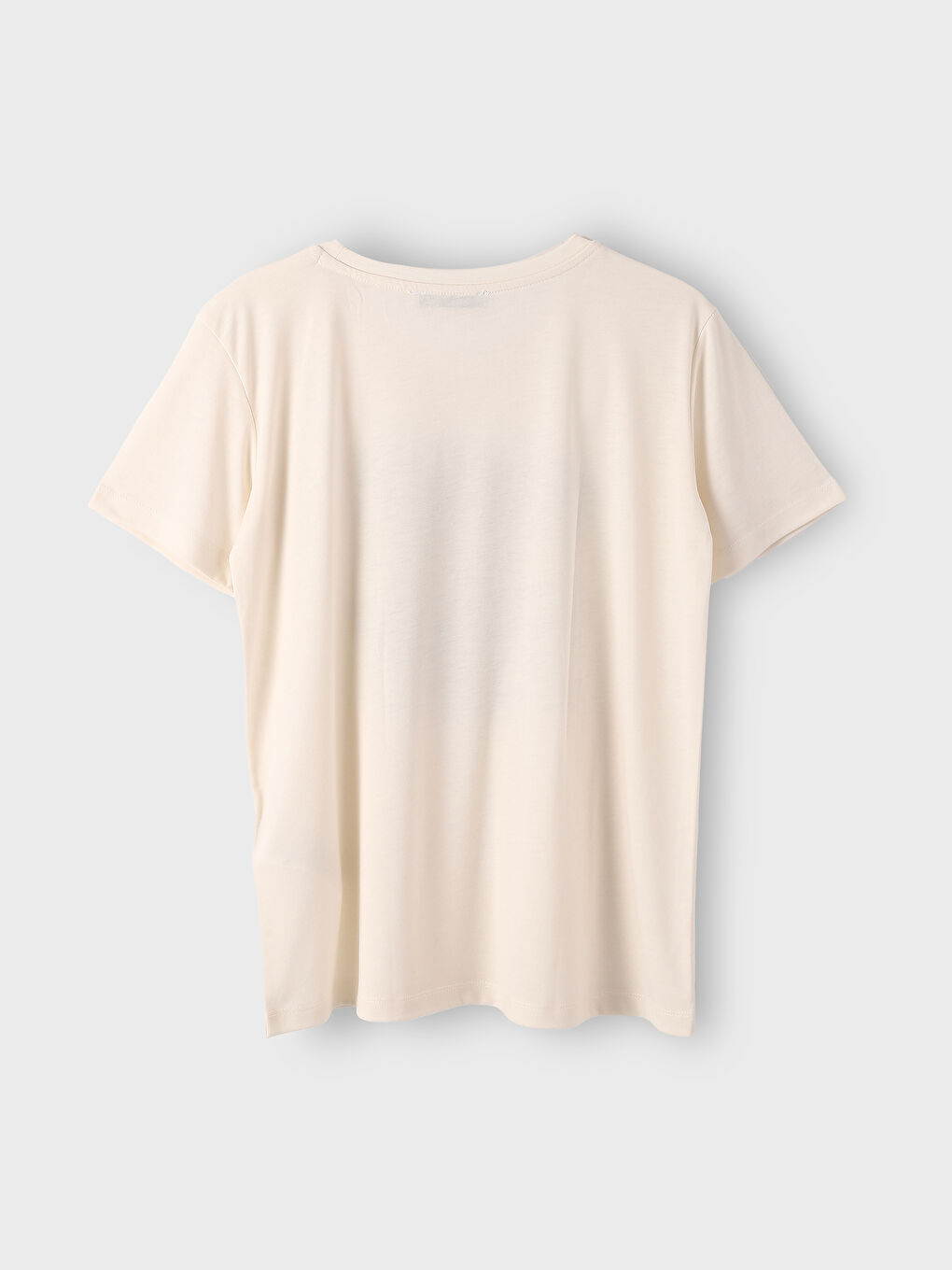 Crew Neck Printed Short Sleeve Women's T-Shirt-1