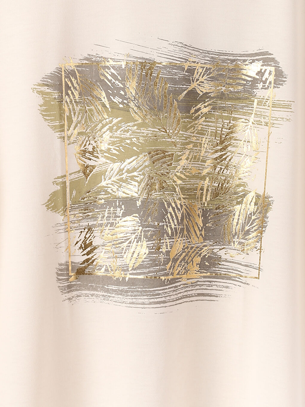 Crew Neck Printed Short Sleeve Women's T-Shirt-3