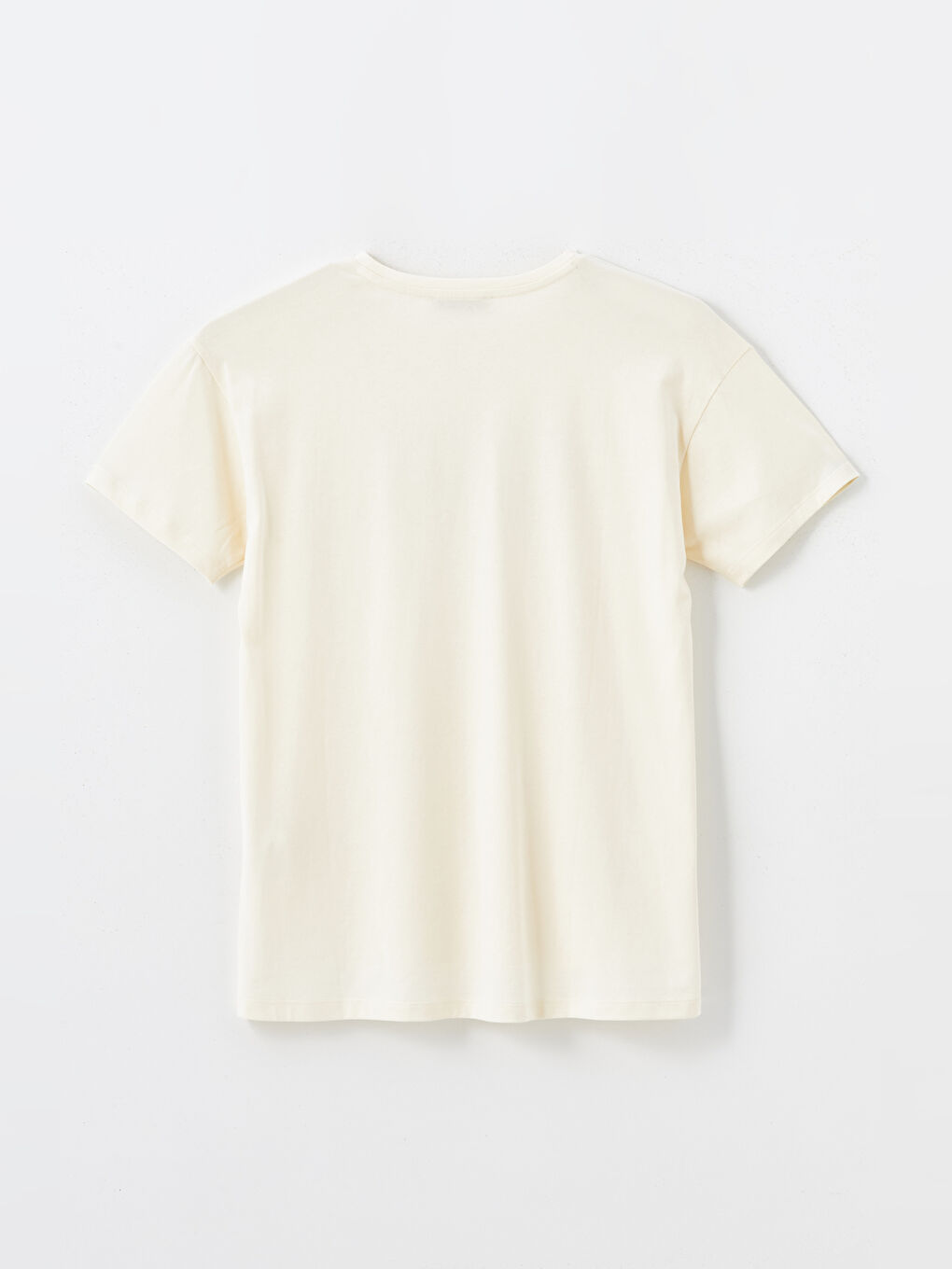 تيشيرت مطبوع بياقة دائرية للسيدات-5