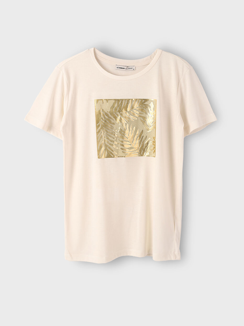 Crew Neck Printed Short Sleeve Women's T-Shirt