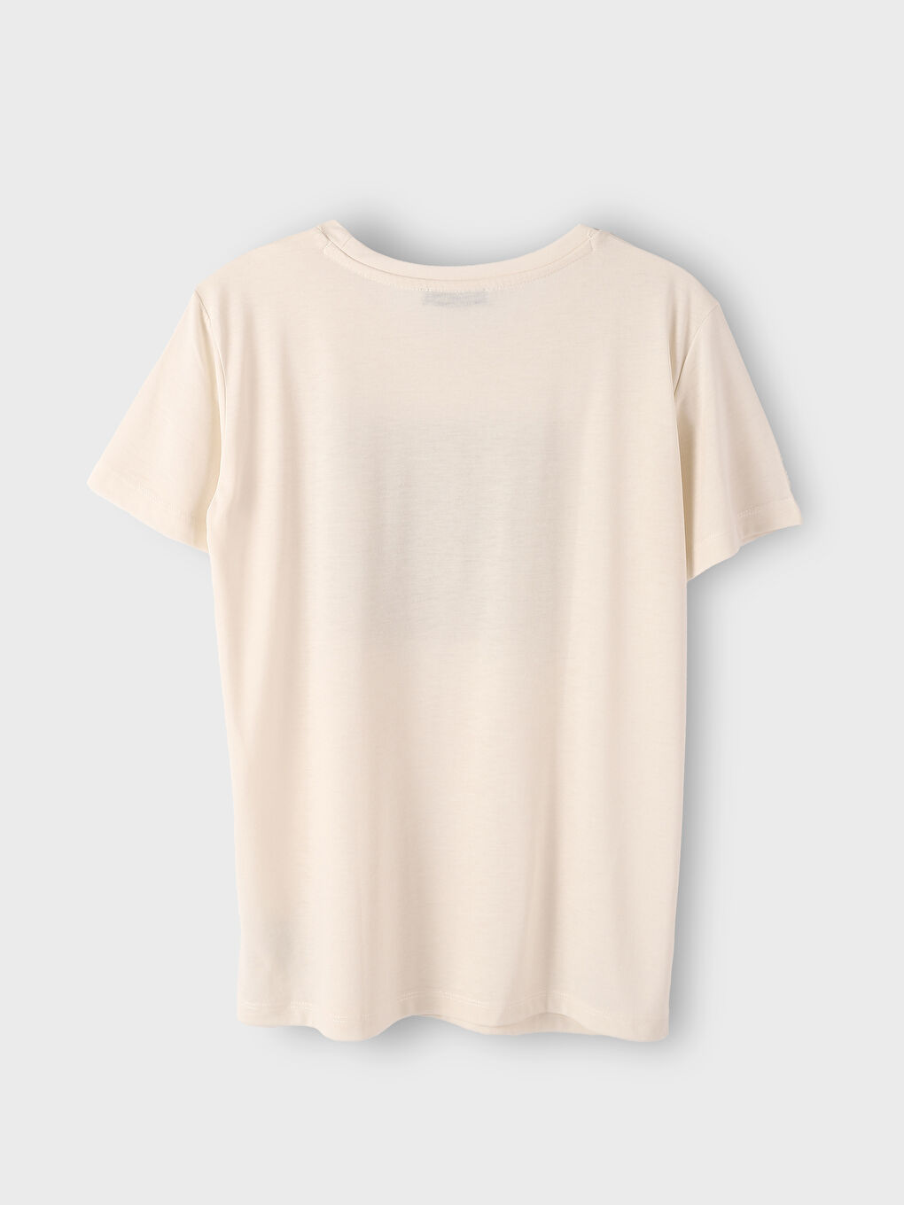 Crew Neck Printed Short Sleeve Women's T-Shirt-1