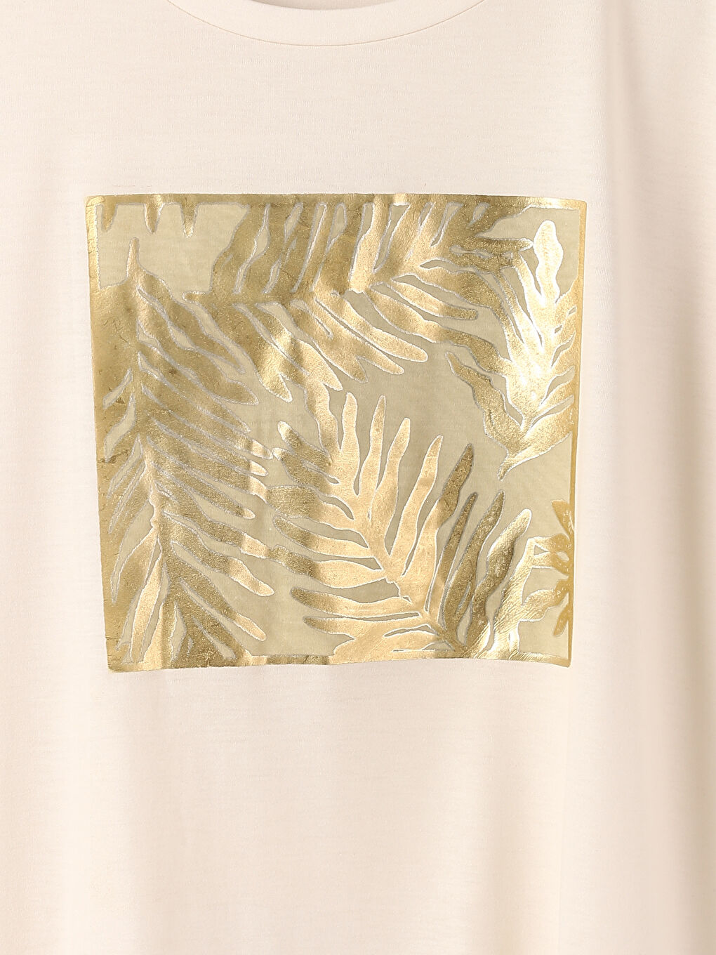 Crew Neck Printed Short Sleeve Women's T-Shirt-3