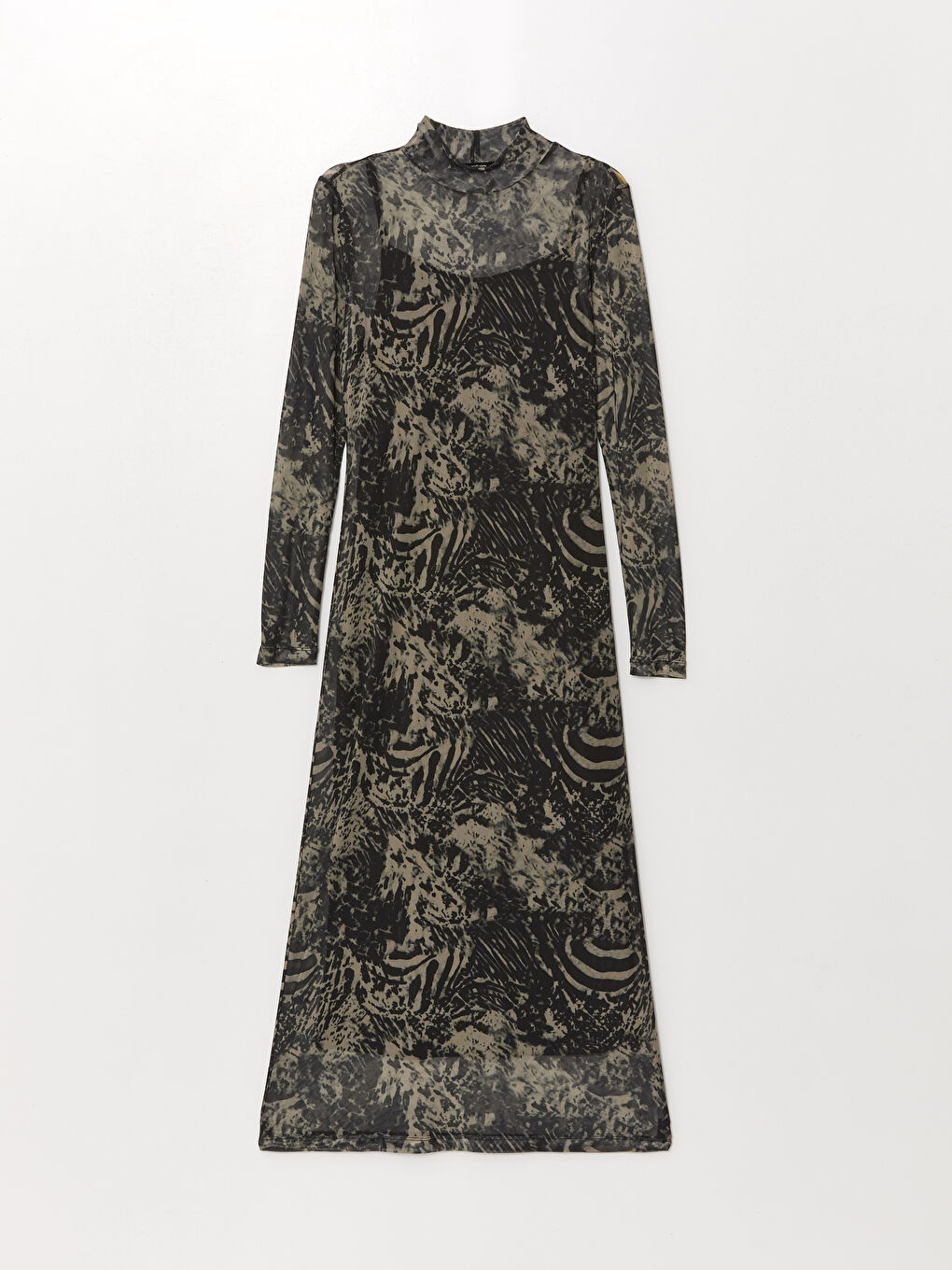 LCW Vision Funnel Neck Patterned Women's Dress -W4DO75Z8-LQY
