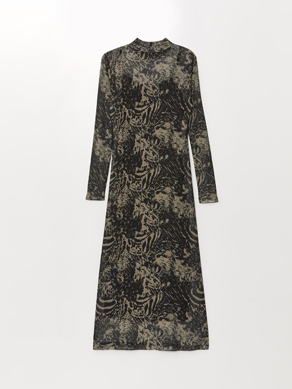 LCW Vision Funnel Neck Patterned Women's Dress -W4DO75Z8-LQY