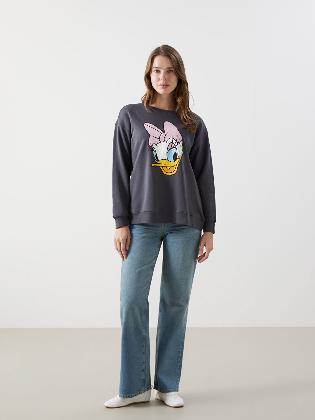 LCW Comfort Woman ANTHRACITE Sweatshirt -W4DO91Z8-JPT