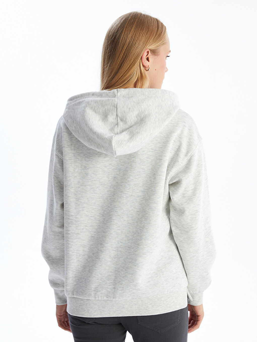 LCW Comfort Crew Neck Donald Duck Printed Women's Thick Sweatshirt -W4DO93Z8-EZB