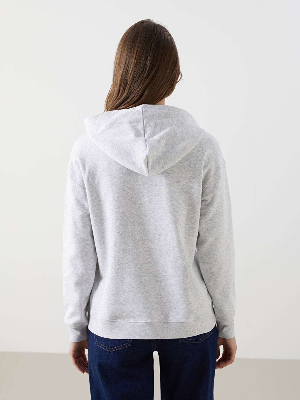 LCW Comfort كنزة رياضية رمادي امرأة -W4DO94Z8-F4L